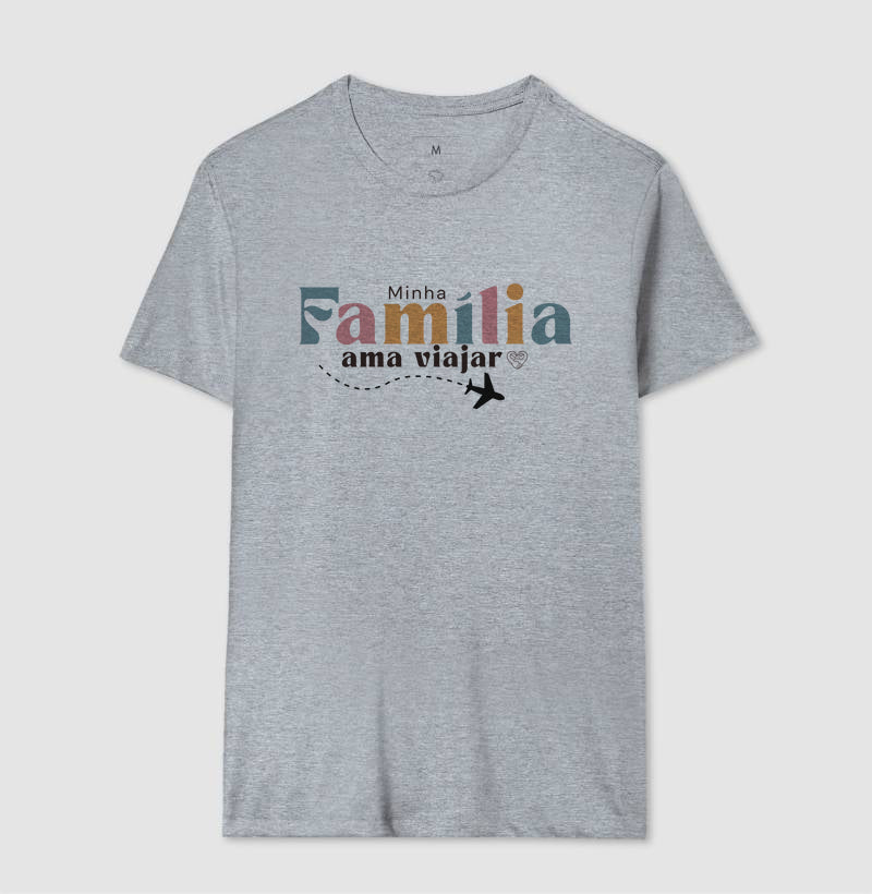 Camiseta Família Ama Viajar