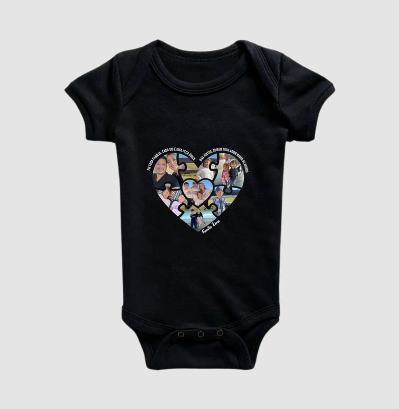 Body Infantil Personalizado Família a Peça perfeita