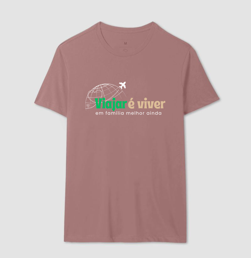 Camiseta - Viajar é Viver