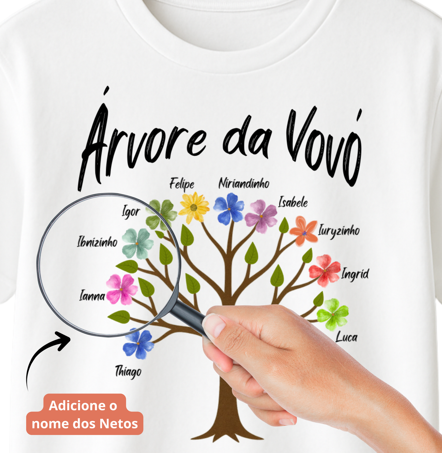 Camiseta Personalizada - Árvore da Vovó