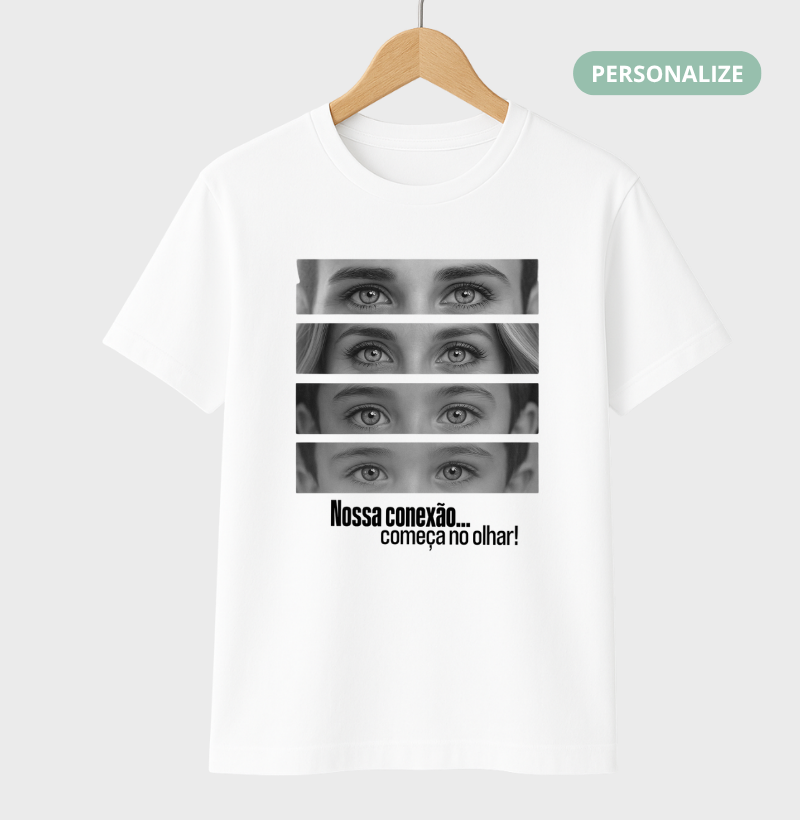 Camiseta Personalizada Olhares