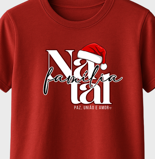 Camiseta Natal Paz, união e amor