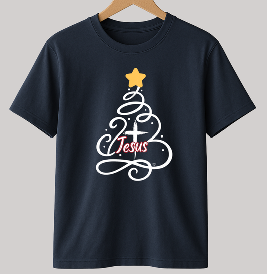 Camiseta Infantil Natal Fé, amor, família e Gratidão