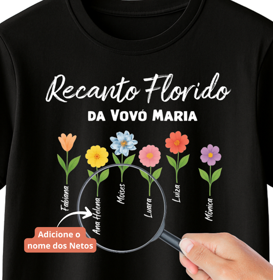 Camiseta Personalizada Recanto Florido da Vovó