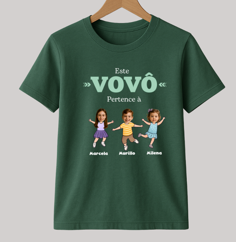 Camiseta Personalizada Divertida Vovô pertence à