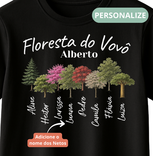 Camiseta Personalizada Floresta do Vovô