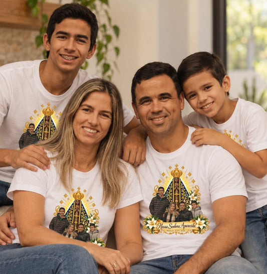 Camiseta Personalizada Nossa Senhora Aparecida com Foto