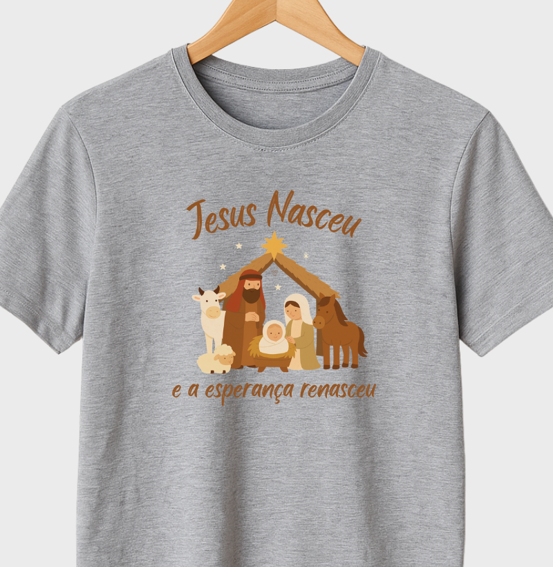 Camiseta Infantil Jesus Renasceu