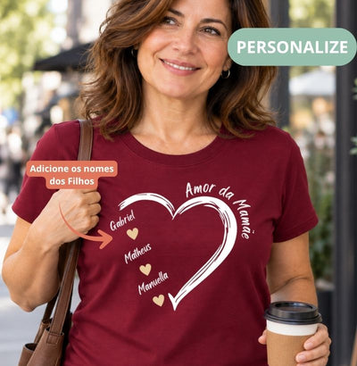 Camiseta Personalizada Amores da Mamãe