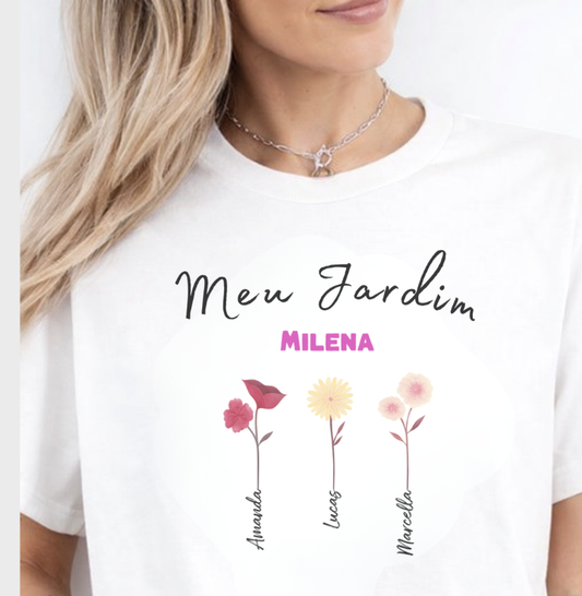 Camiseta Personalizada Jardim da Mamãe