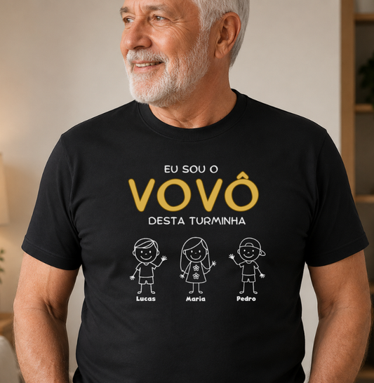 Camiseta Personalizada Eu sou Vovô desta turminha