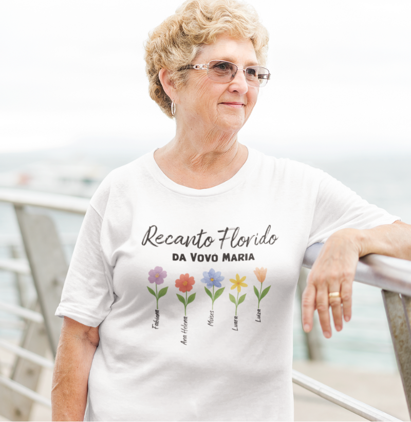 Camiseta Personalizada - Recanto Florido da Vovó