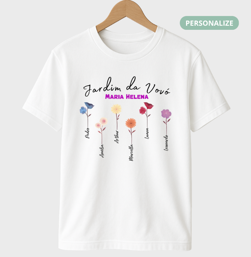 Camiseta Personalizada - Jardim da Vovó