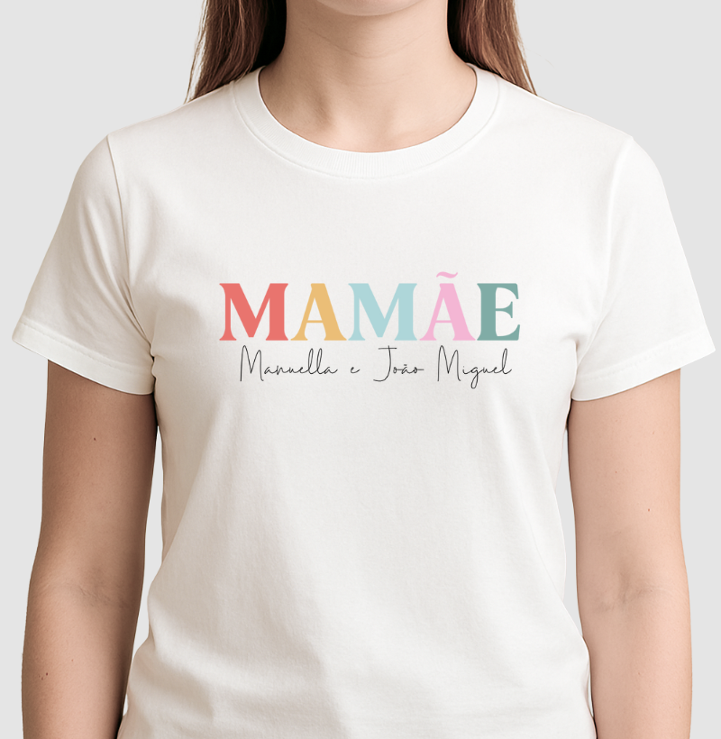 Camiseta - Mamãe colorida