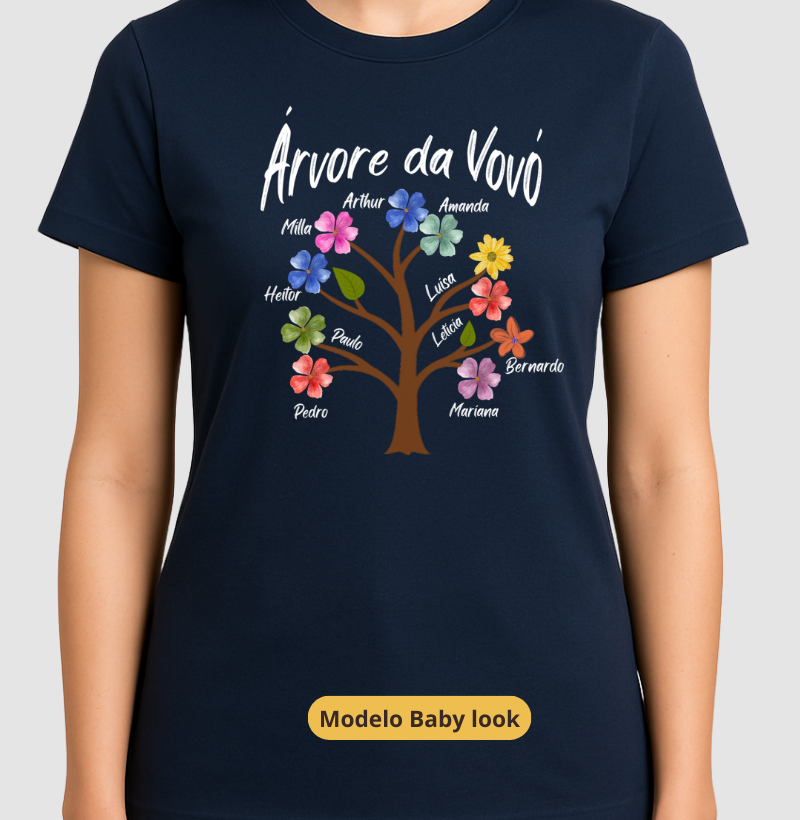 Camiseta Personalizada - Árvore da Vovó