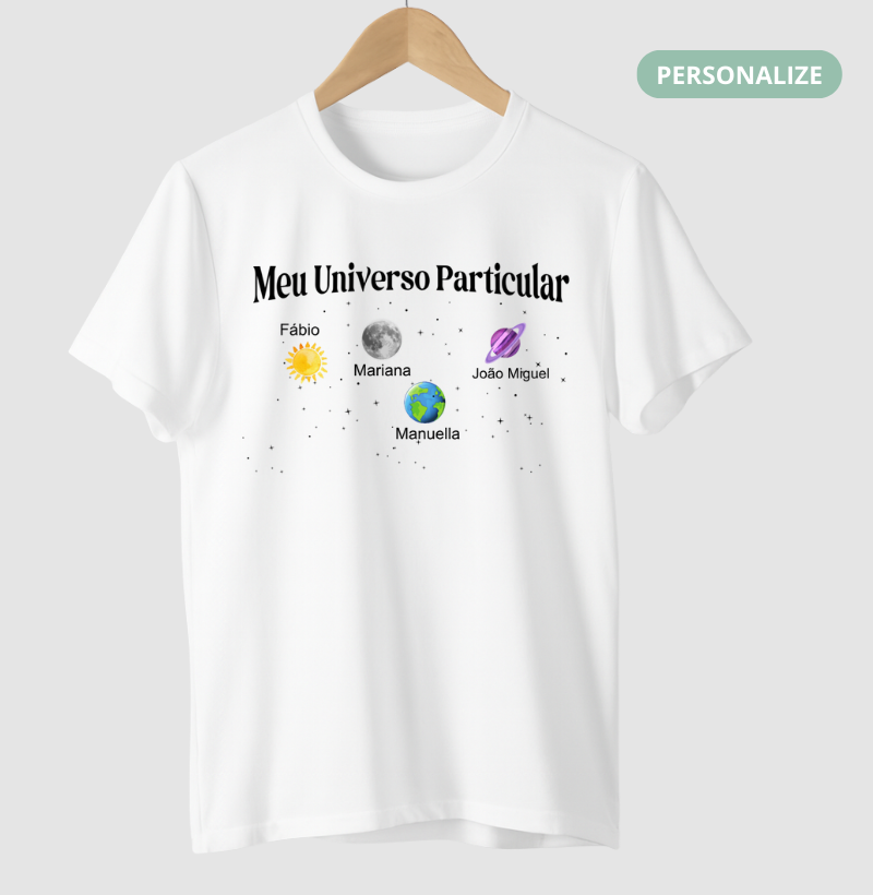 Camiseta Personalizada - Universo Particular