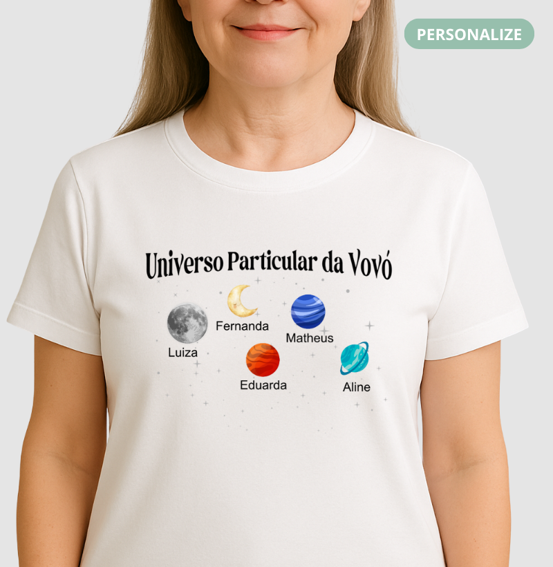 Camiseta Personalizada - Universo Particular