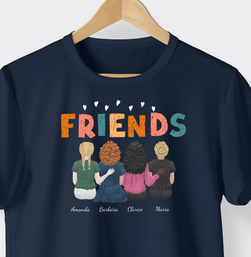 Camiseta Personalizada - Melhores Amigas