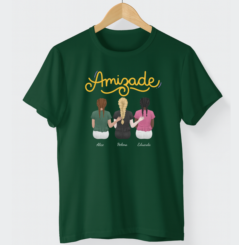 Camiseta Personalizada - Melhores Amigas