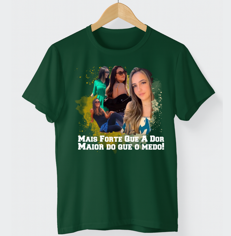 Camiseta Bootleg Personalizada Mais Forte que a dor