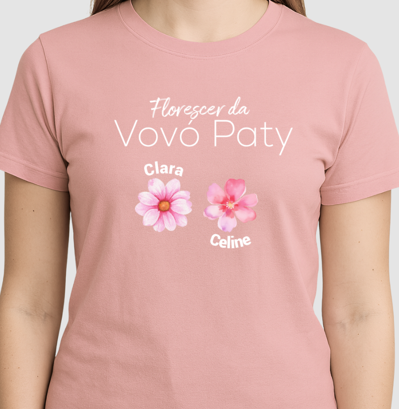 Camiseta Personalizada - Florescer da Vovó