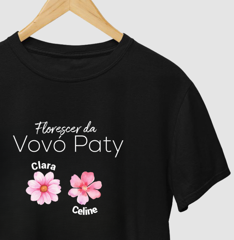 Camiseta Personalizada Florescer da Vovó