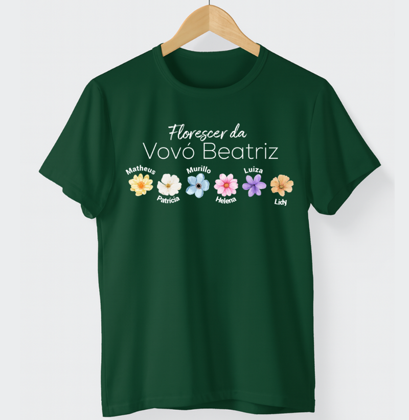 Camiseta Personalizada - Florescer da Vovó
