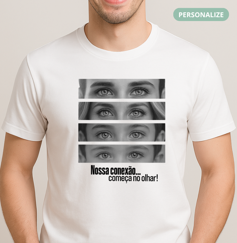 Camiseta Personalizada Olhares