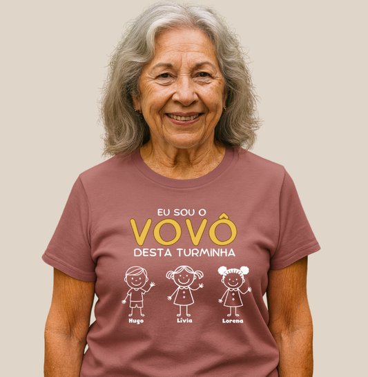 Camiseta Personalizada Eu sou a Vovó desta turminha