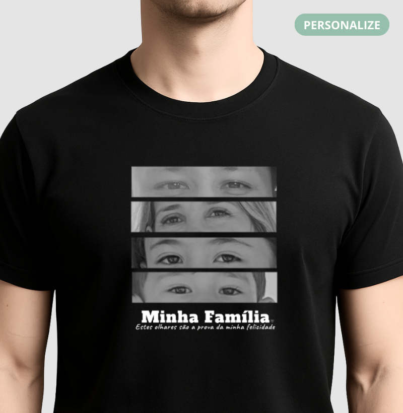 Camiseta Personalizada Família - Olhares