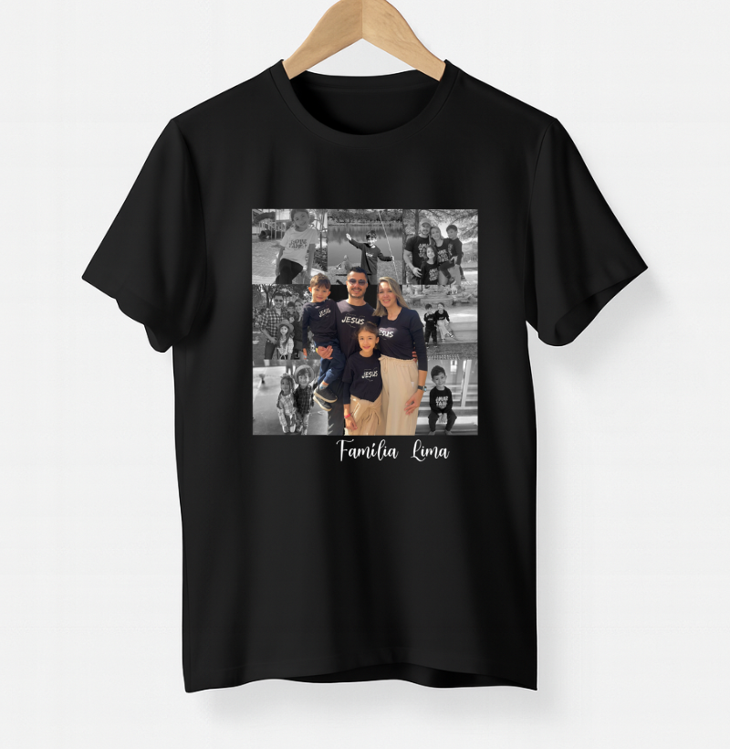 Camiseta Família - Quadrados de História
