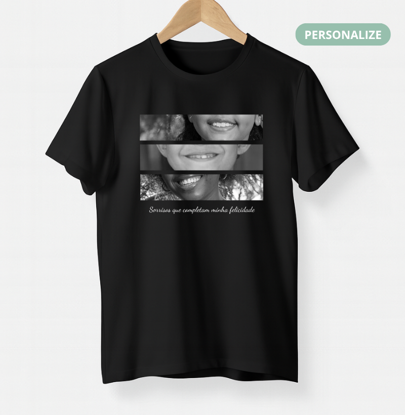 Camiseta Sorrisos de Felicidade