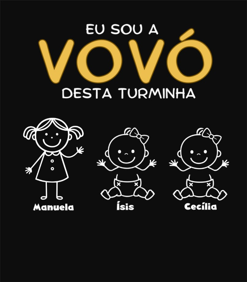 Luciano - Camiseta Preta G e Baby Look Preta GG