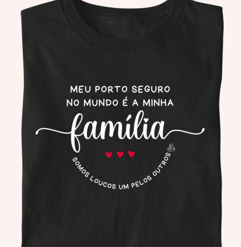 Camiseta Infantil - Família Loucos um pelo outro
