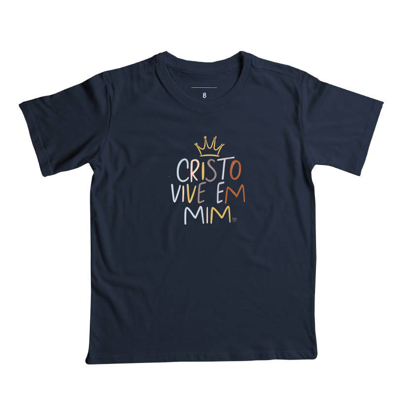 Camiseta Infantil - Cristo Vive em mim