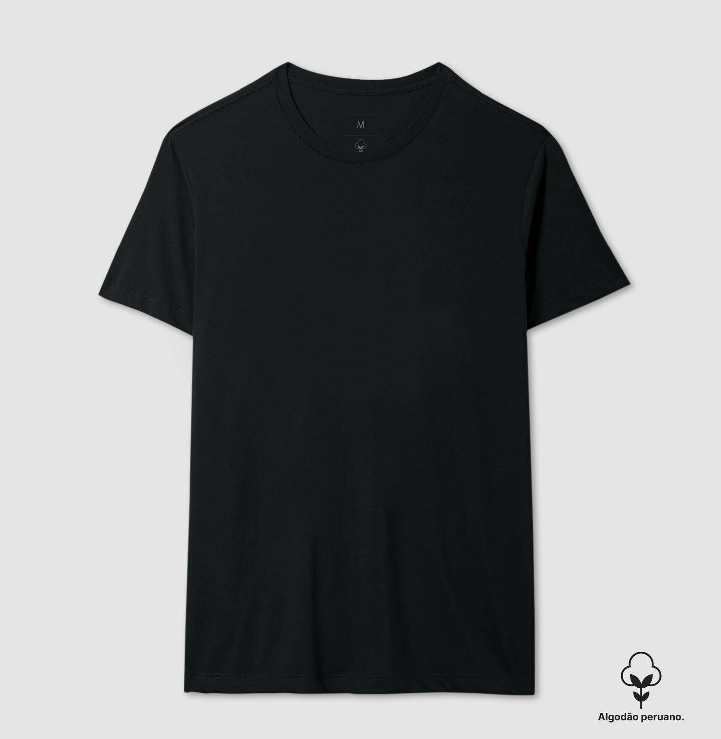 Camiseta Algodão Peruano Lisa