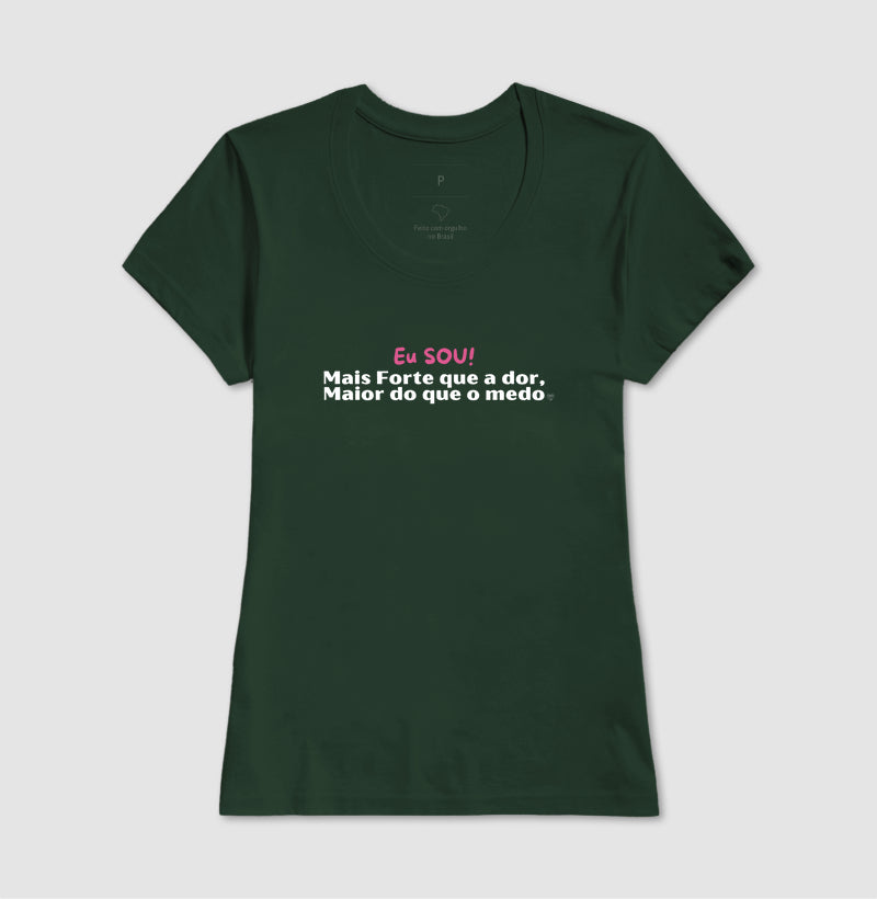 Camiseta Personalizada - Eu sou maior do que a dor