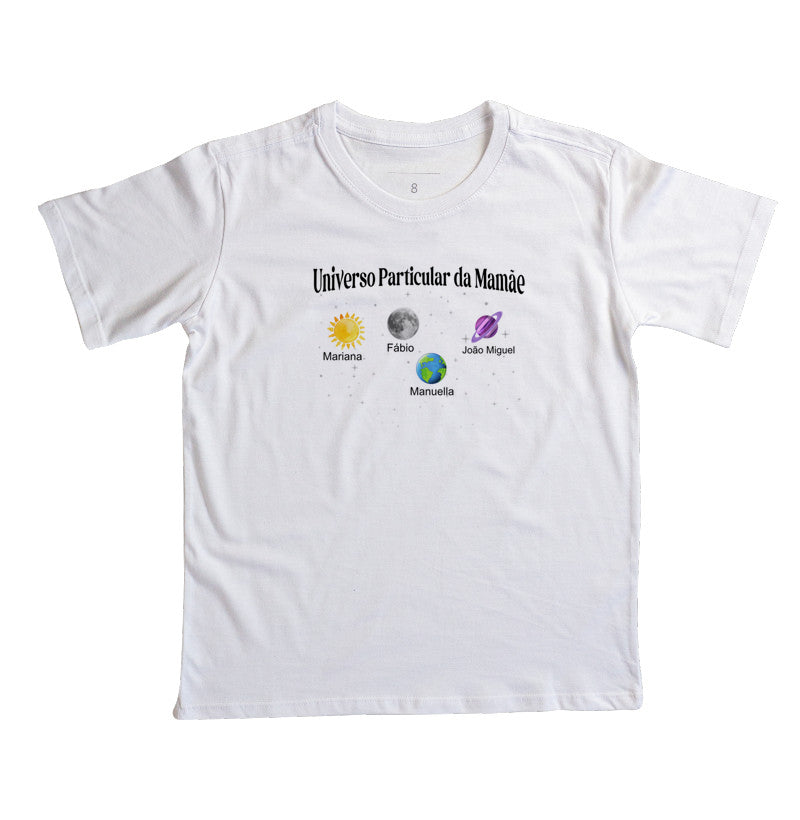Camiseta Infantil Personalizada - Universo Particular