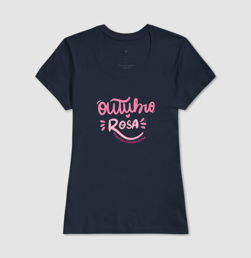 Camiseta Personalizada - Outubro Rosa
