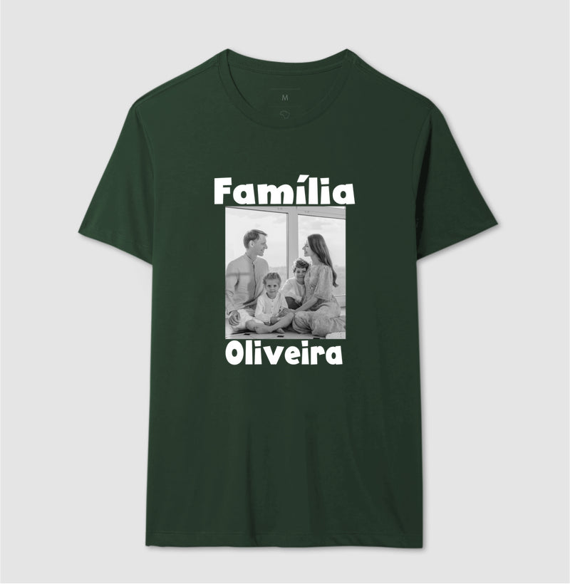 Camiseta Família - Foto Retrato