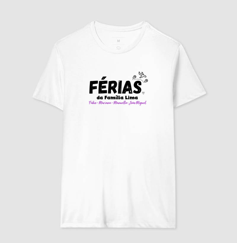 Camiseta Personalizada - Férias em Família