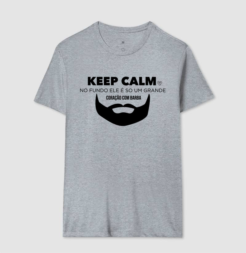 Camiseta Pai - Keep Calma Barba
