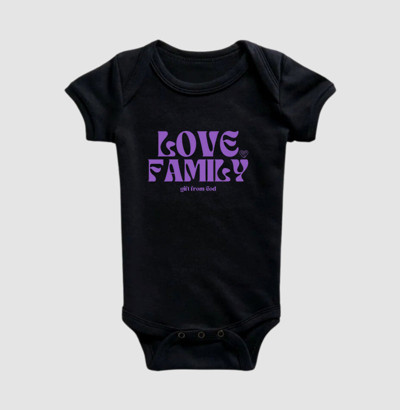 Body Infantil Família Love Family