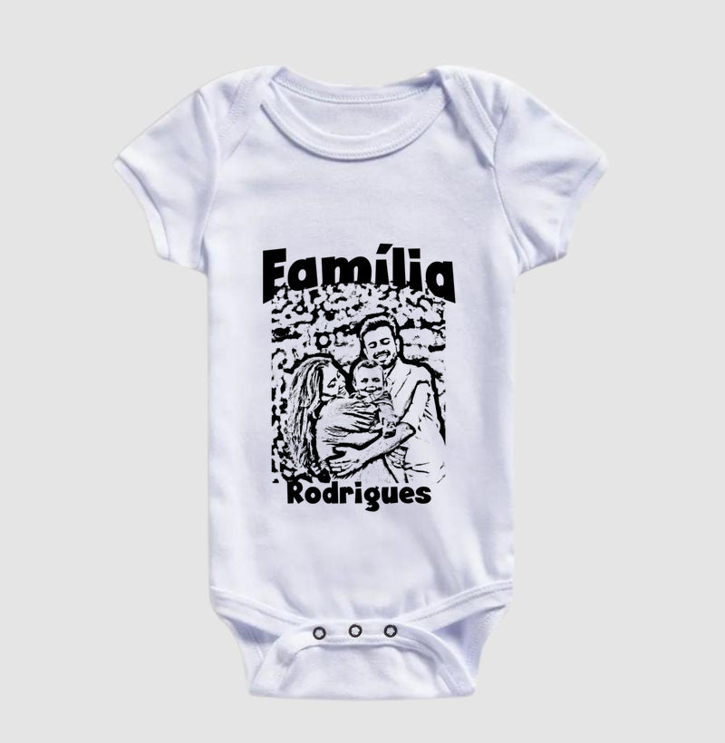 Body Infantil - Retrato Família