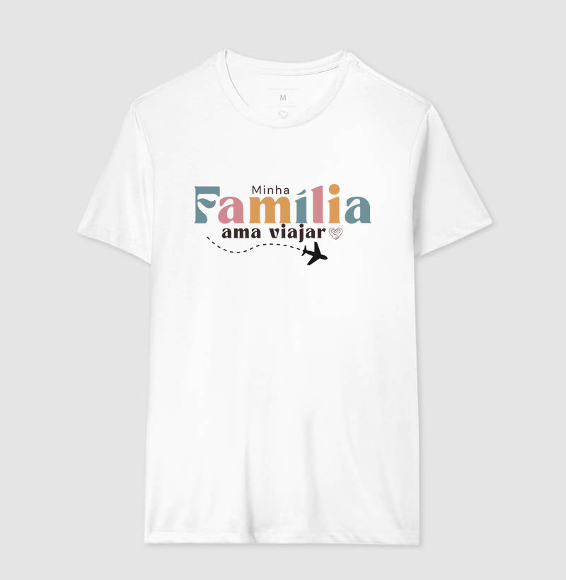Camiseta Família Ama Viajar