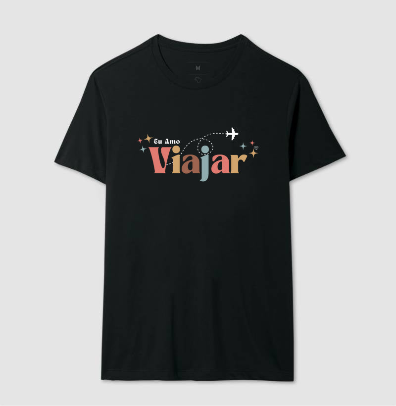 Camiseta - Eu amo viajar