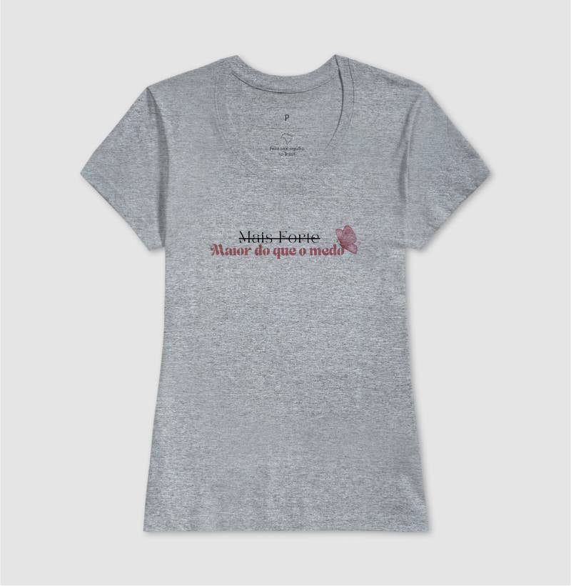Camiseta Personalizada - Maior do que o Medo