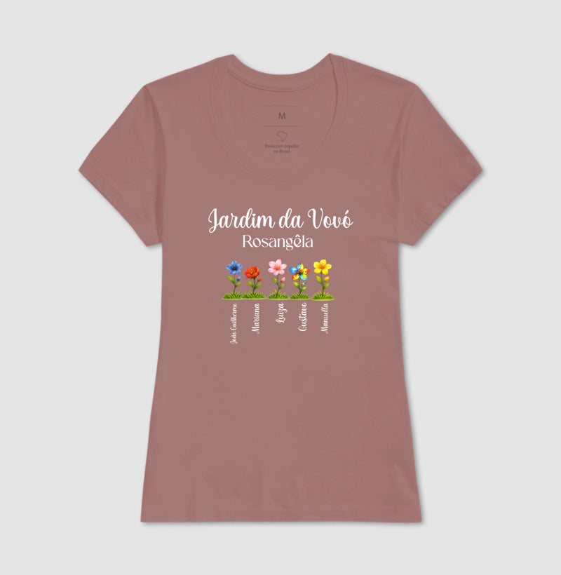 Camiseta Personalizada Jardim da Vovó Cultivando o amor