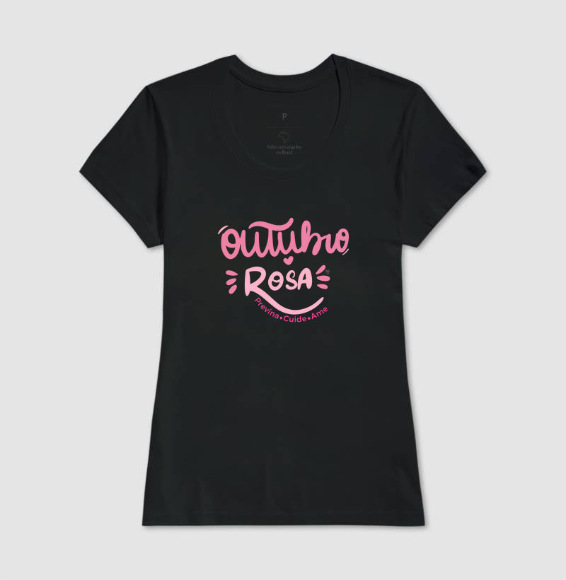 Camiseta Personalizada - Outubro Rosa