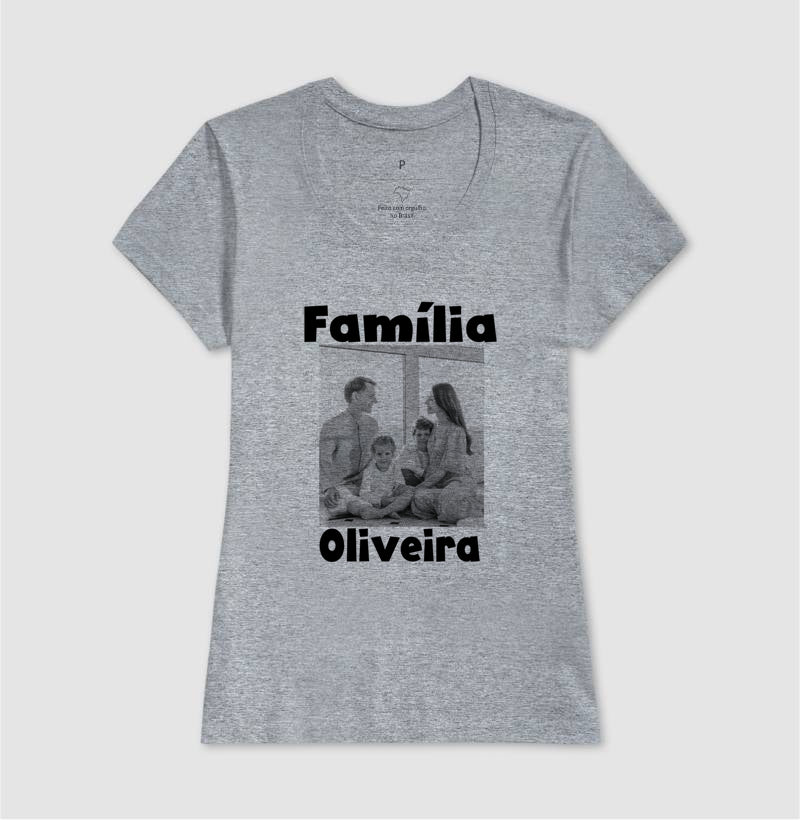 Camiseta Família - Foto Retrato